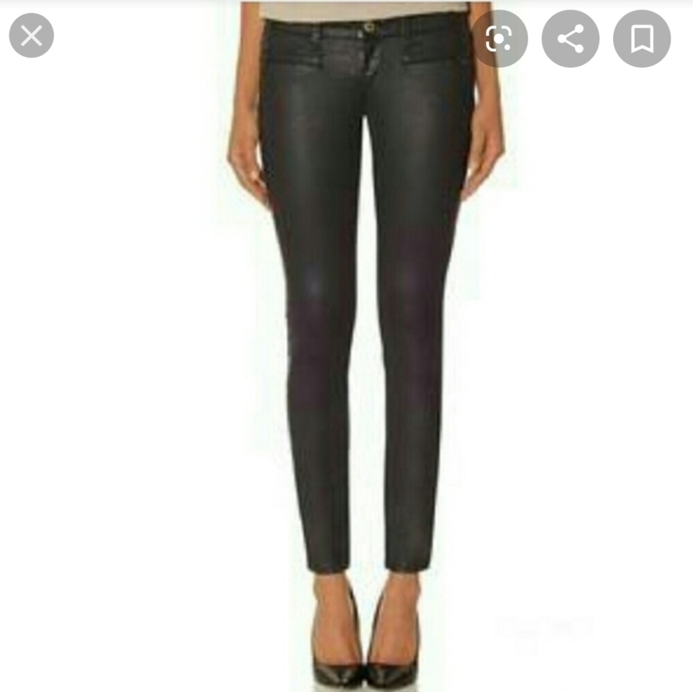 The limited skinny leather look jeans